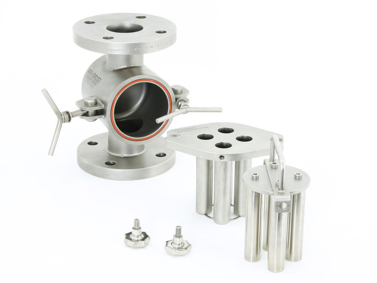 Trampa magnética industrial para líquidos: limpieza rápida manual | Goudsmit Magnetics